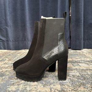 NWOT. Women’s Sahara Block Heel Booties - No Box.